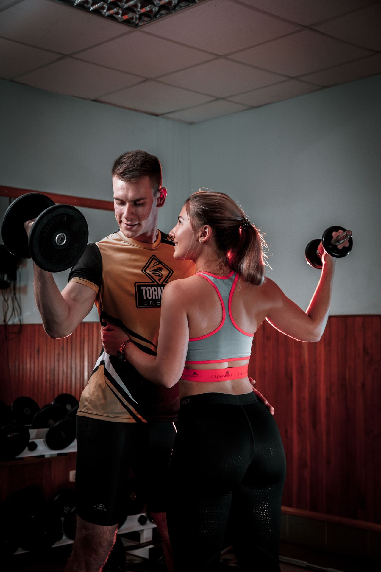 Active couple related to box community events